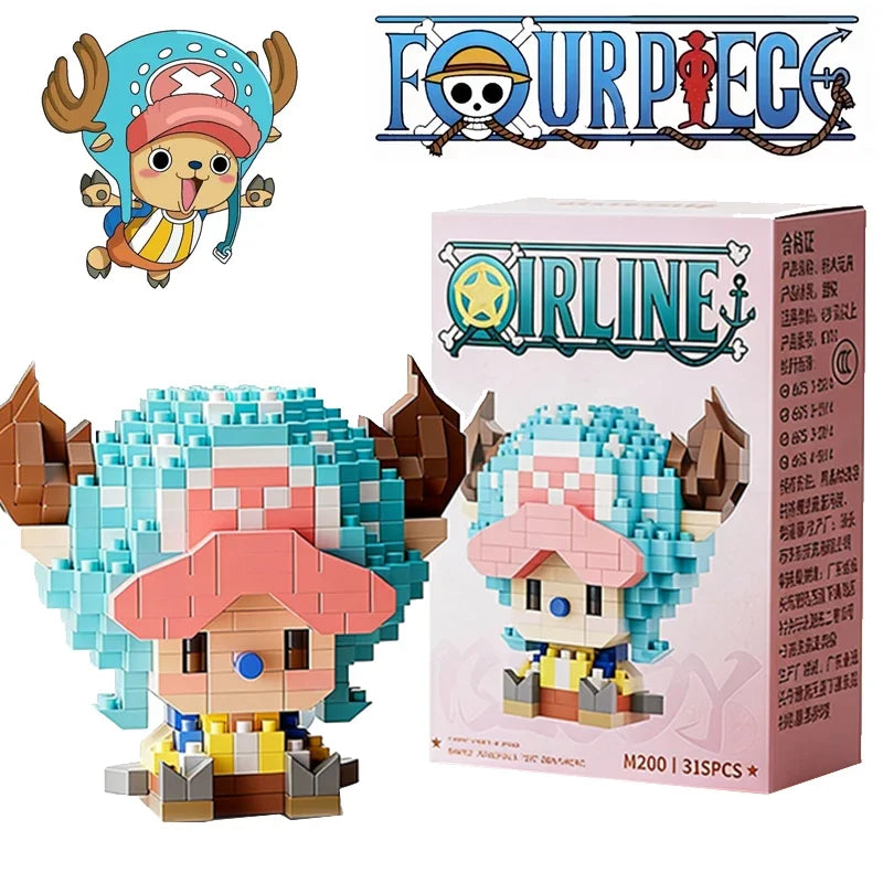 One Piece Anime Mini Block Figures – 20 Styles | 3D Assembly Toy