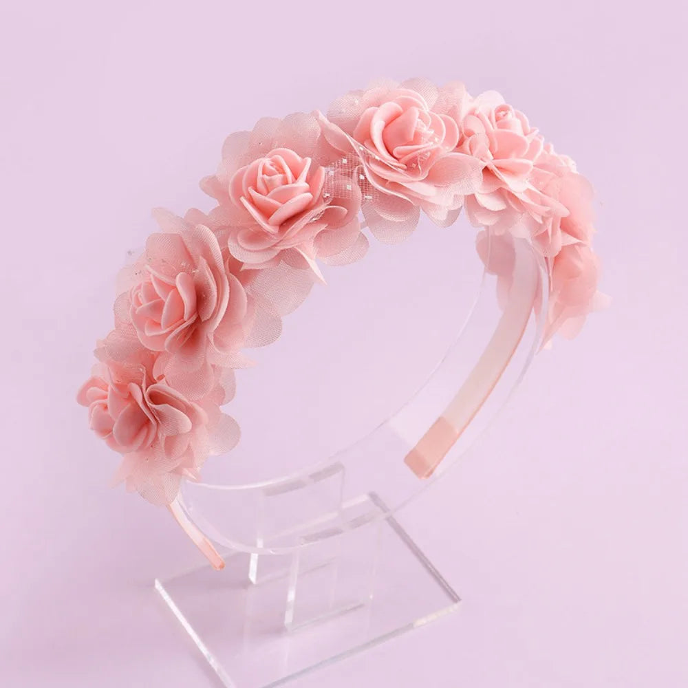 3D Floral Baby Headband – Non-Slip Toddler Hair Hoop