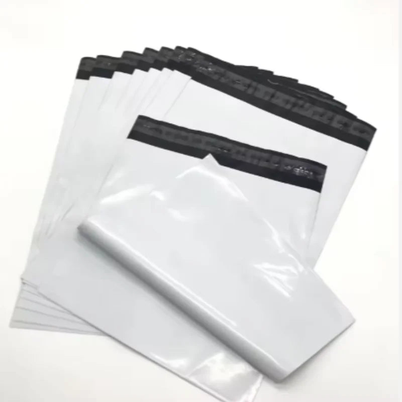 White Self-Seal Courier Bags – Bulk Plastic Mailing Pouches