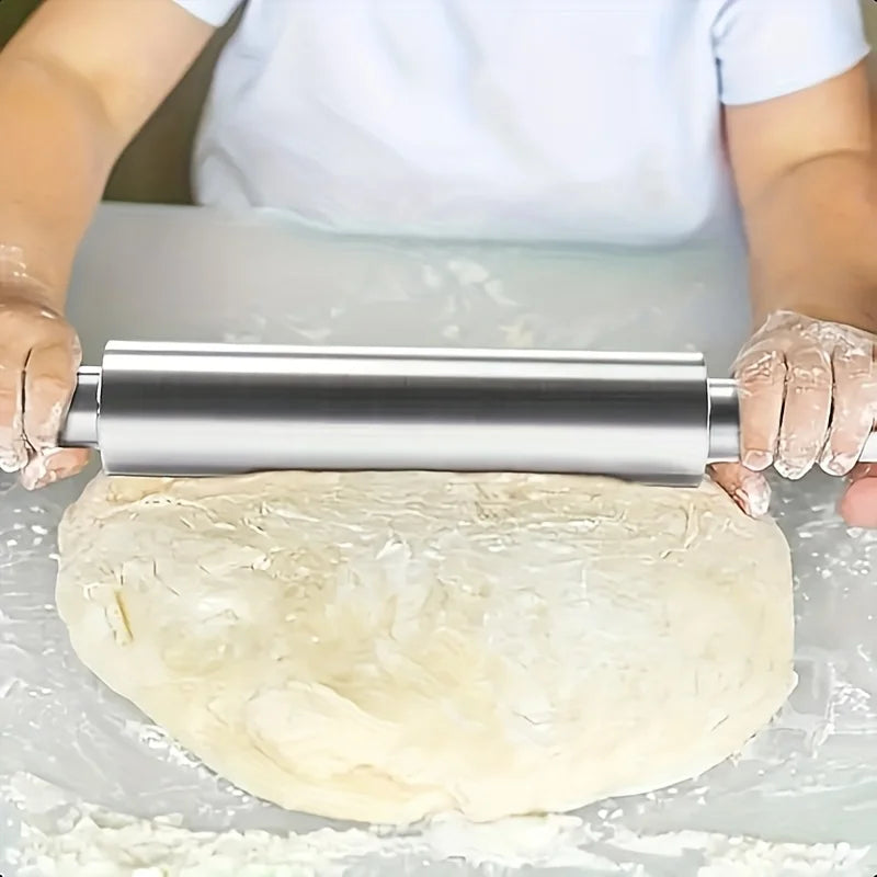 Stainless Steel Rolling Pin – Heavy Duty Dough Roller | Nixie