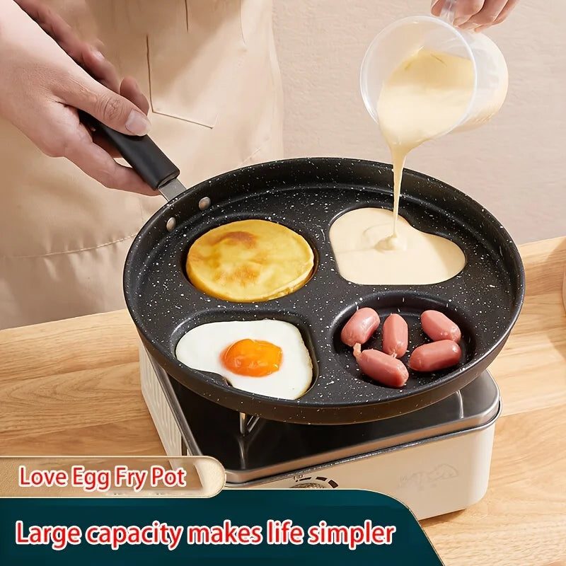 4-in-1 Pancake Maker & Non-Stick Pan Cleaning Brush Set 2pc
