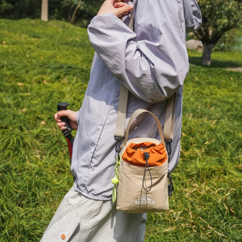 Nixie Drawstring Water Bottle Crossbody Bag – Nylon
