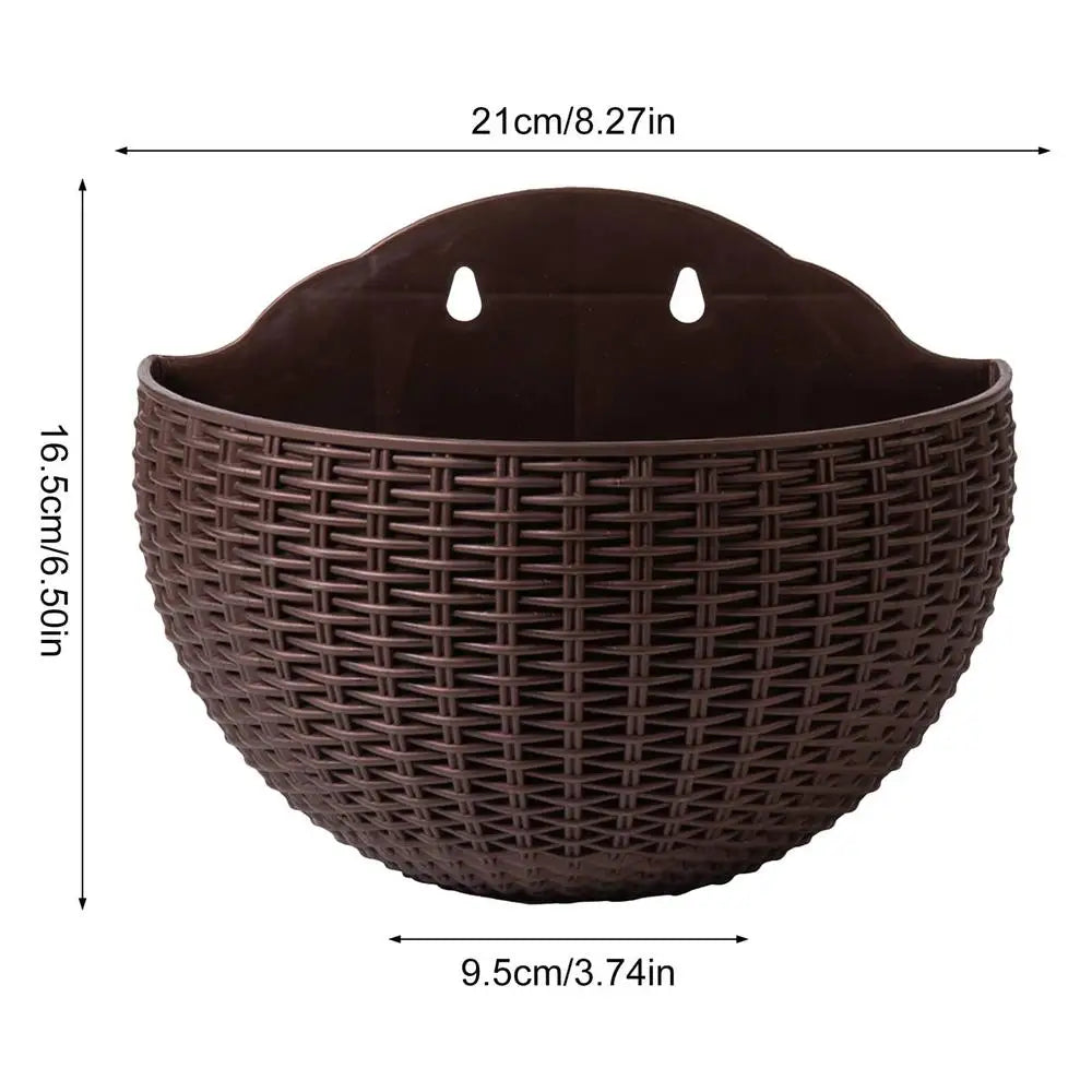 Semicircular Wall-Mounted Hanging Flower Planter | Home Decor