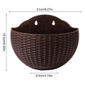 Semicircular Wall-Mounted Hanging Flower Planter | Home Decor