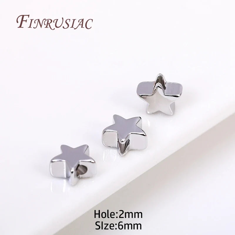 6mm 18K Gold Plated Star Spacer Beads – DIY Jewelry Making