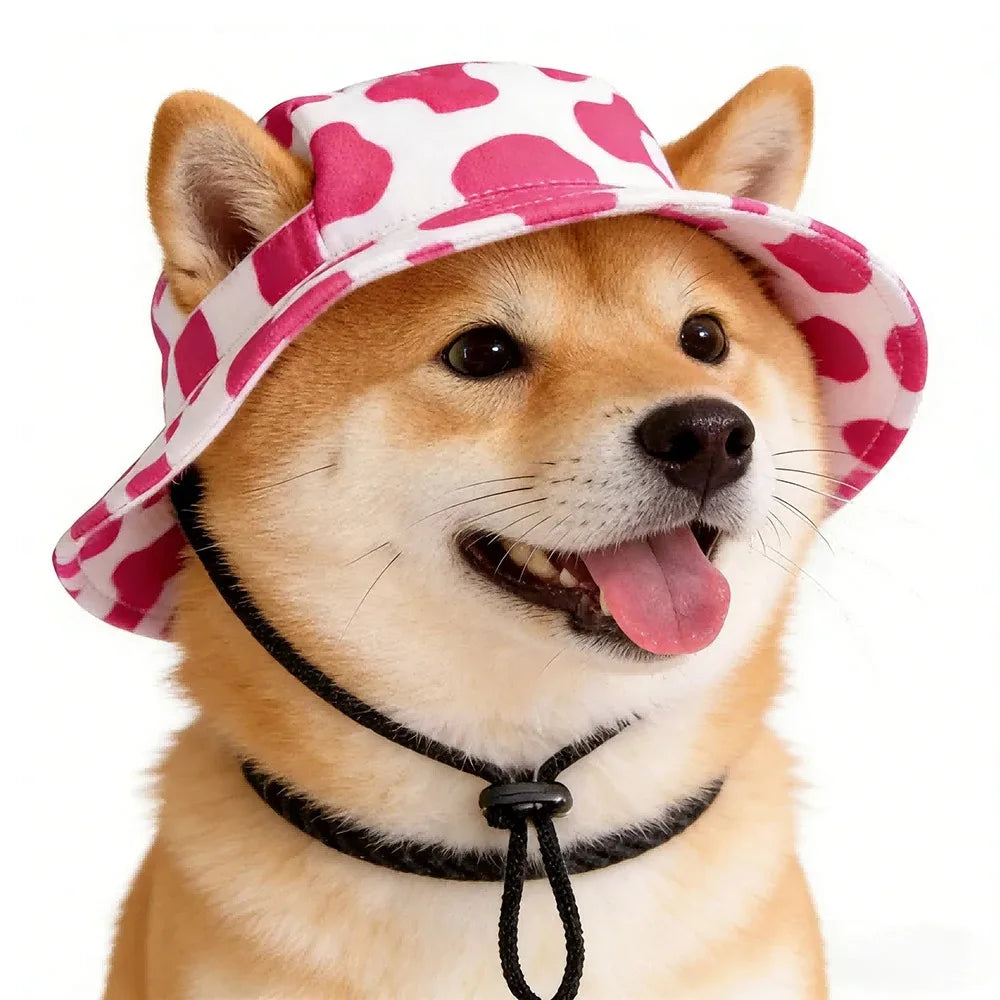 Adjustable Pet Bucket Hat – Sun Hat for Dogs & Cats