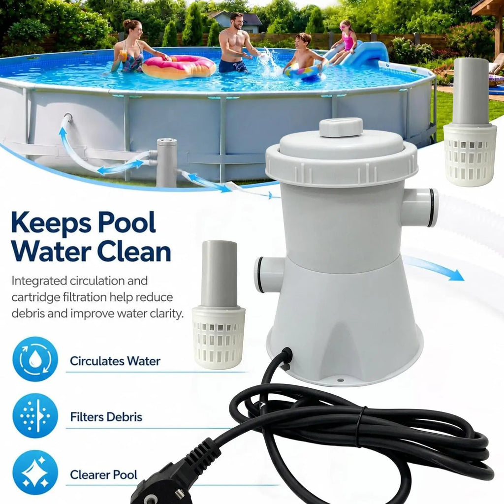 Swimming Pool Sand Filter Pump Set – Backyard Water Filtration