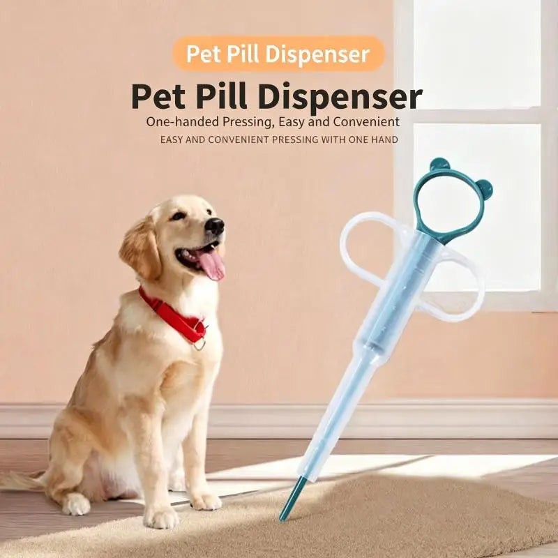 Pet Pill Dispenser Soft Silicone Tip – Cat & Dog Medicine Tool