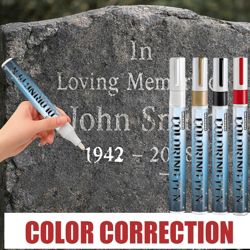 Gold Tombstone Inscription Pen – Waterproof & Fade-Resistant