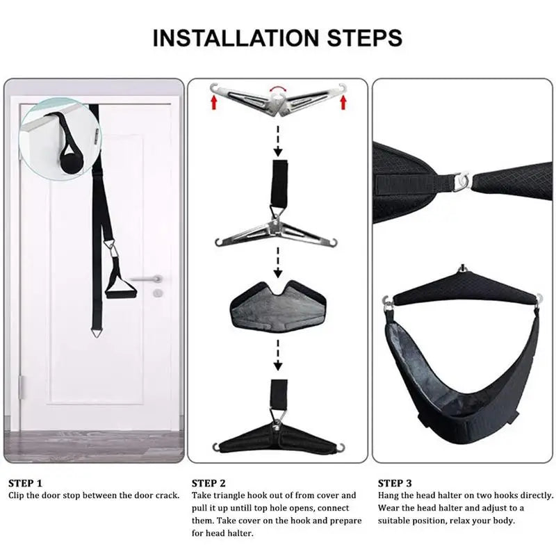Portable Cervical Traction Neck Stretcher Device – Home Use