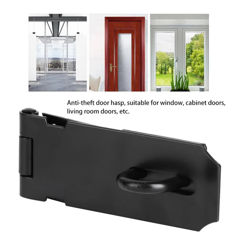 Heavy Duty 4-Inch Stainless Steel Door Hasp Latch | 180° Lock