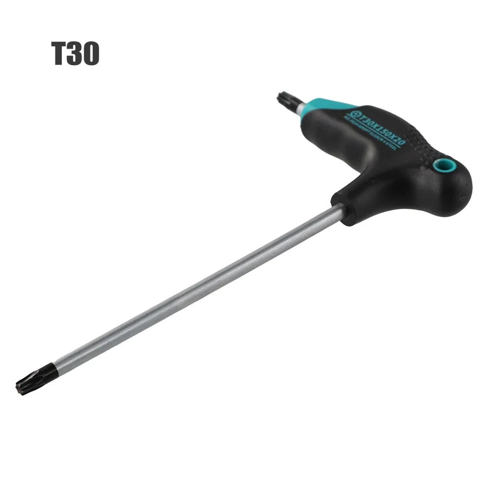 DAZZLEEX T-Handle Torx Screwdriver Double-End Key Set T6–T30