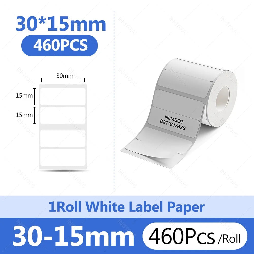 Niimbot Thermal Label Paper Round White 20-50mm | B1 B21 B203
