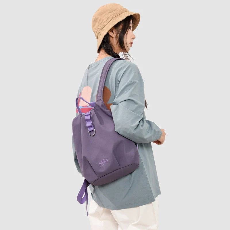 Women's Lightweight Oxford Vest Backpack – Water-Resistant