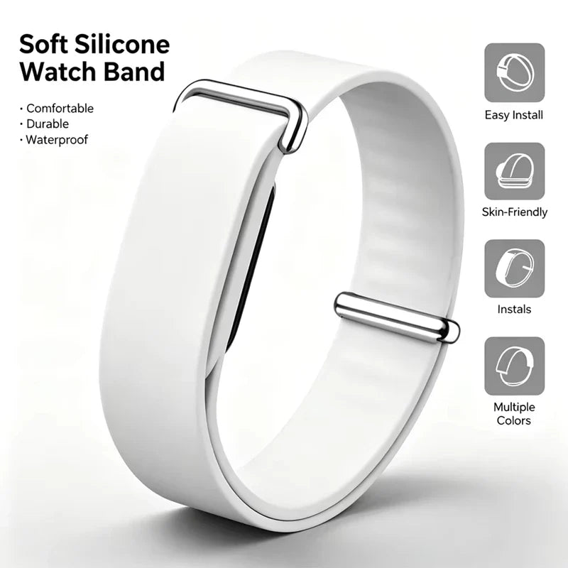 Silicone Sport Watch Band for Fitbit – Sweatproof Replacement Strap