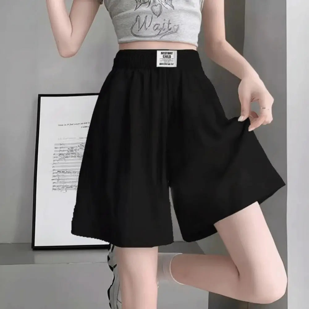 Women's Wide Leg High Waist Shorts – Lightweight Breathable
