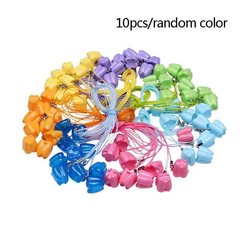 10pcs Baby Milk Tooth Keepsake Storage Boxes – Colorful Set