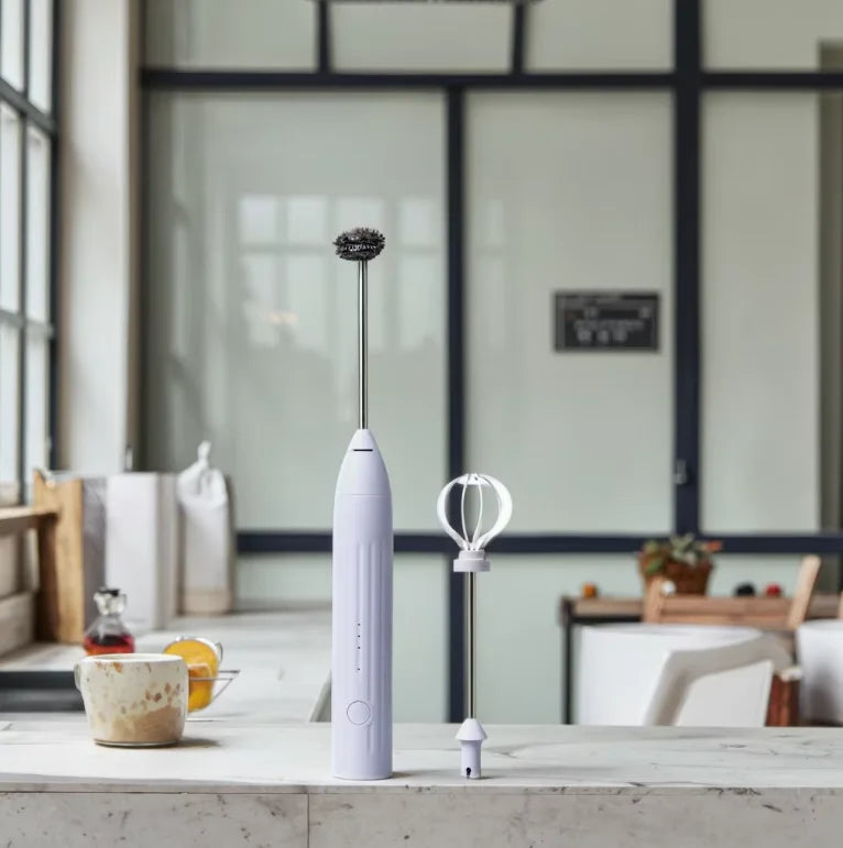 Electric Handheld Milk Frother – Coffee Matcha Egg Beater
