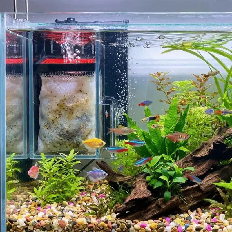 Hang-On Aquarium Filter Bag Water Pump Drip Circulation Kit