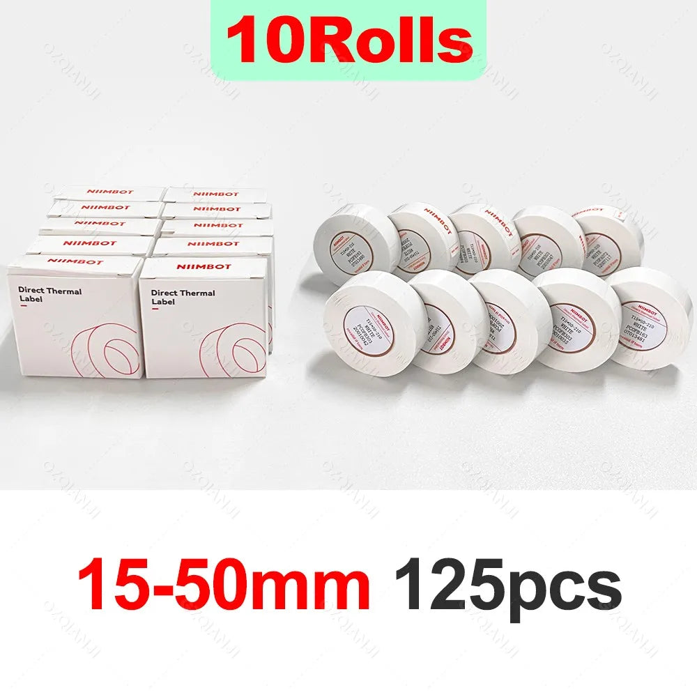 Niimbot Thermal Label Paper Rolls – Waterproof Anti-Oil Stickers