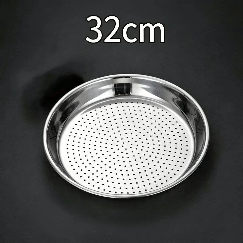 Round 410 Stainless Steel Steamer Tray 30/32/34CM | Dumplings