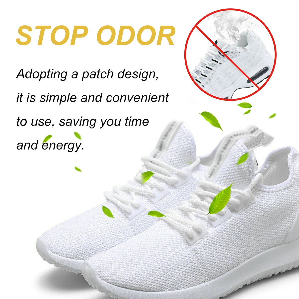 Ximonth Deodorizing Shoe Patches – Anti-Odor Inserts 20 Pack