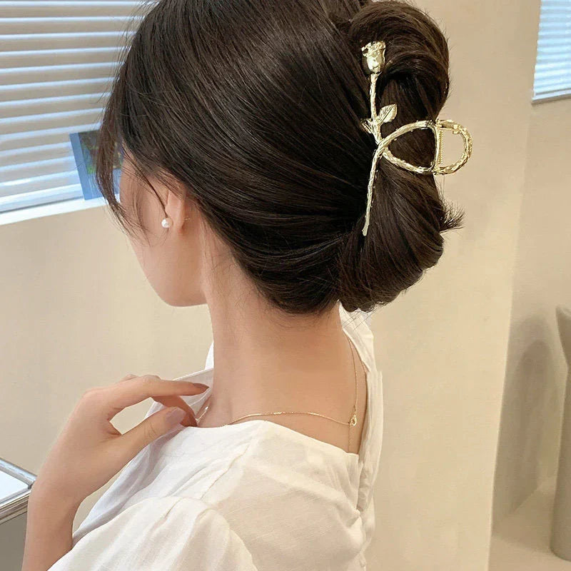 Metal Geometric Hair Claw Clips – Korean Style Barrettes Women
