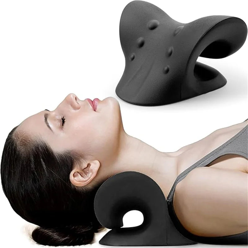 C-Shaped Neck Traction Pillow – Cervical Alignment Support