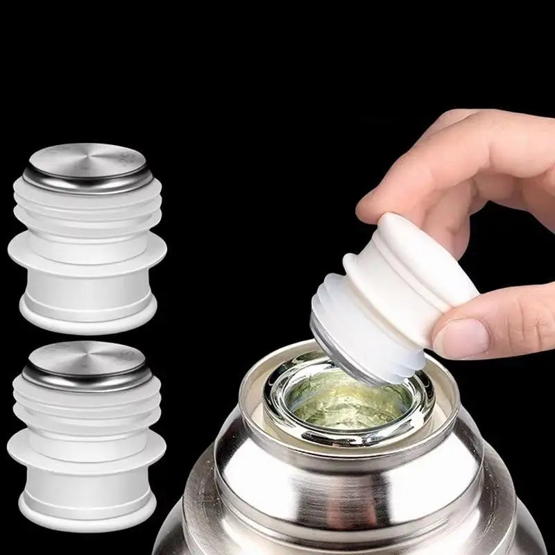 Thermos Bottle Replacement Stopper – Food Grade Silicone & Steel