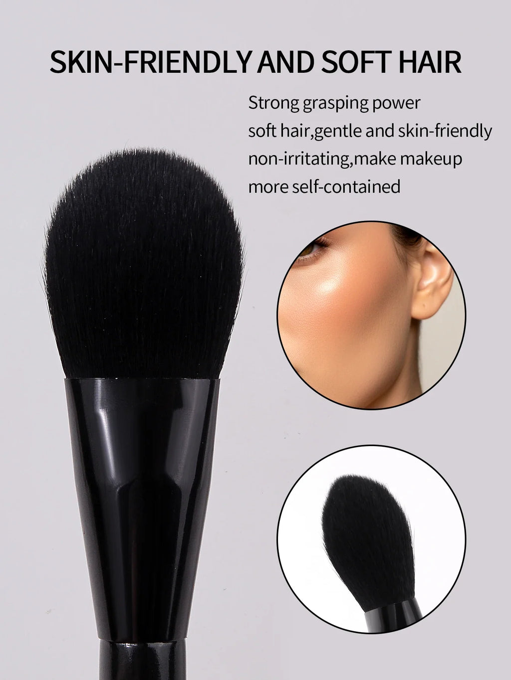 Professional Soft Blush Brush – Powder, Highlighter & Contour