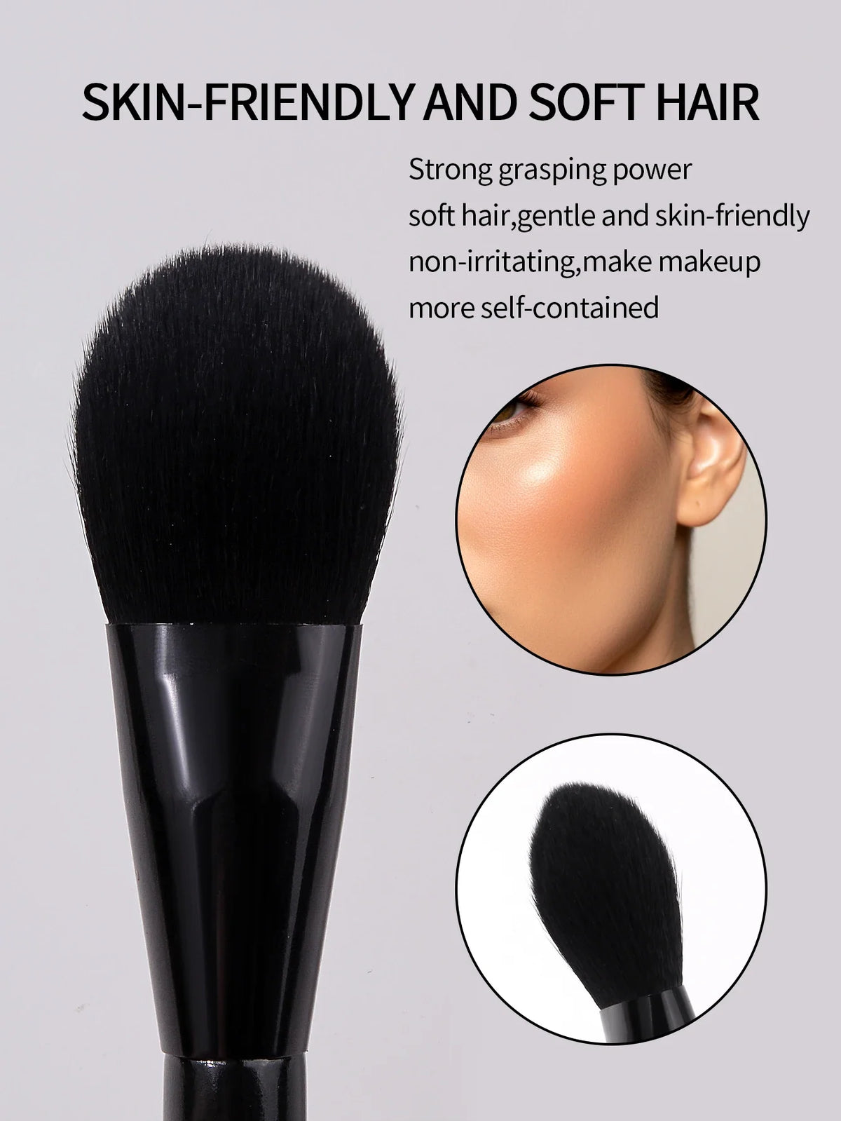 Professional Soft Blush Brush – Powder, Highlighter & Contour