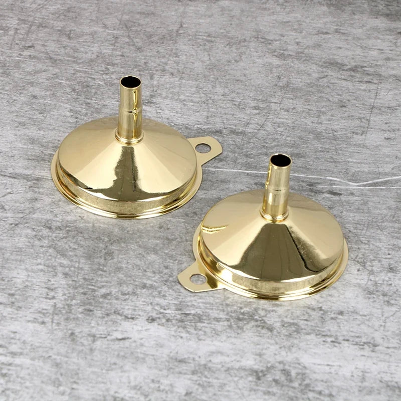 Gold Stainless Steel Kitchen Funnel – Oil & Liquid Dispenser