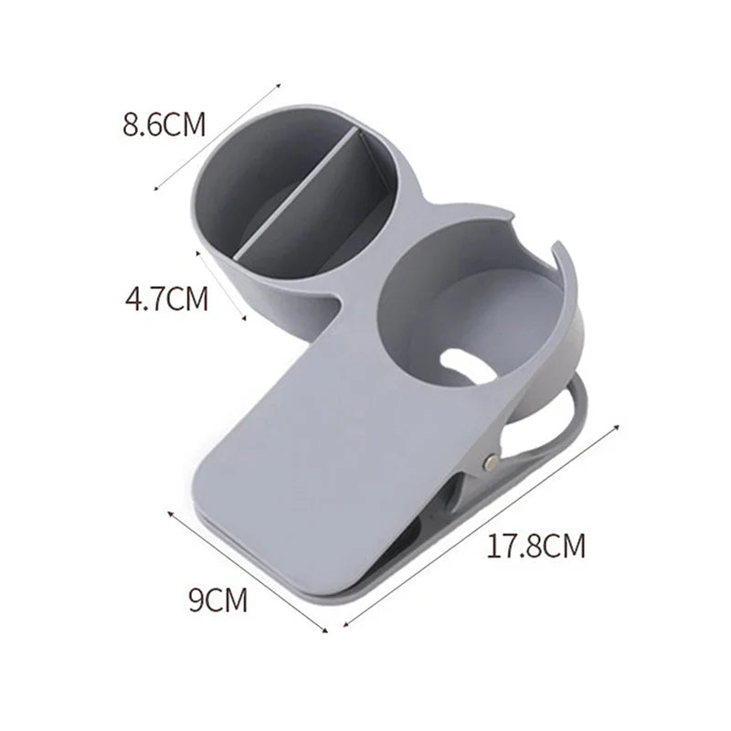 ABS Clip-On Desk Cup Holder – Table Side Drink Holder