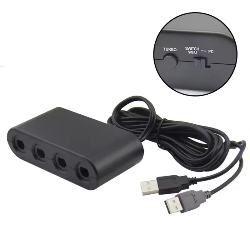 4-Port GameCube USB Adapter for Nintendo Switch, Wii U & PC