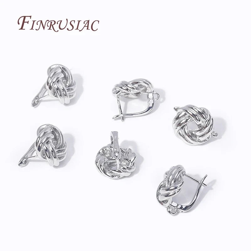 18K Gold Plated Twist Round Earring Clasps – DIY Jewelry Findings