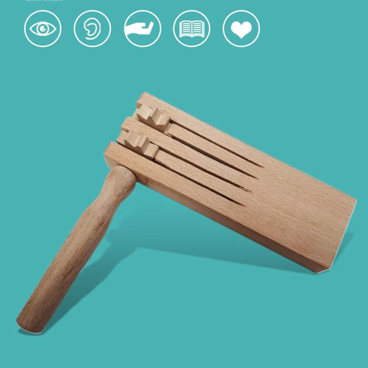Wooden Spinning Ratchet Noise Maker – Party & Sports Toy