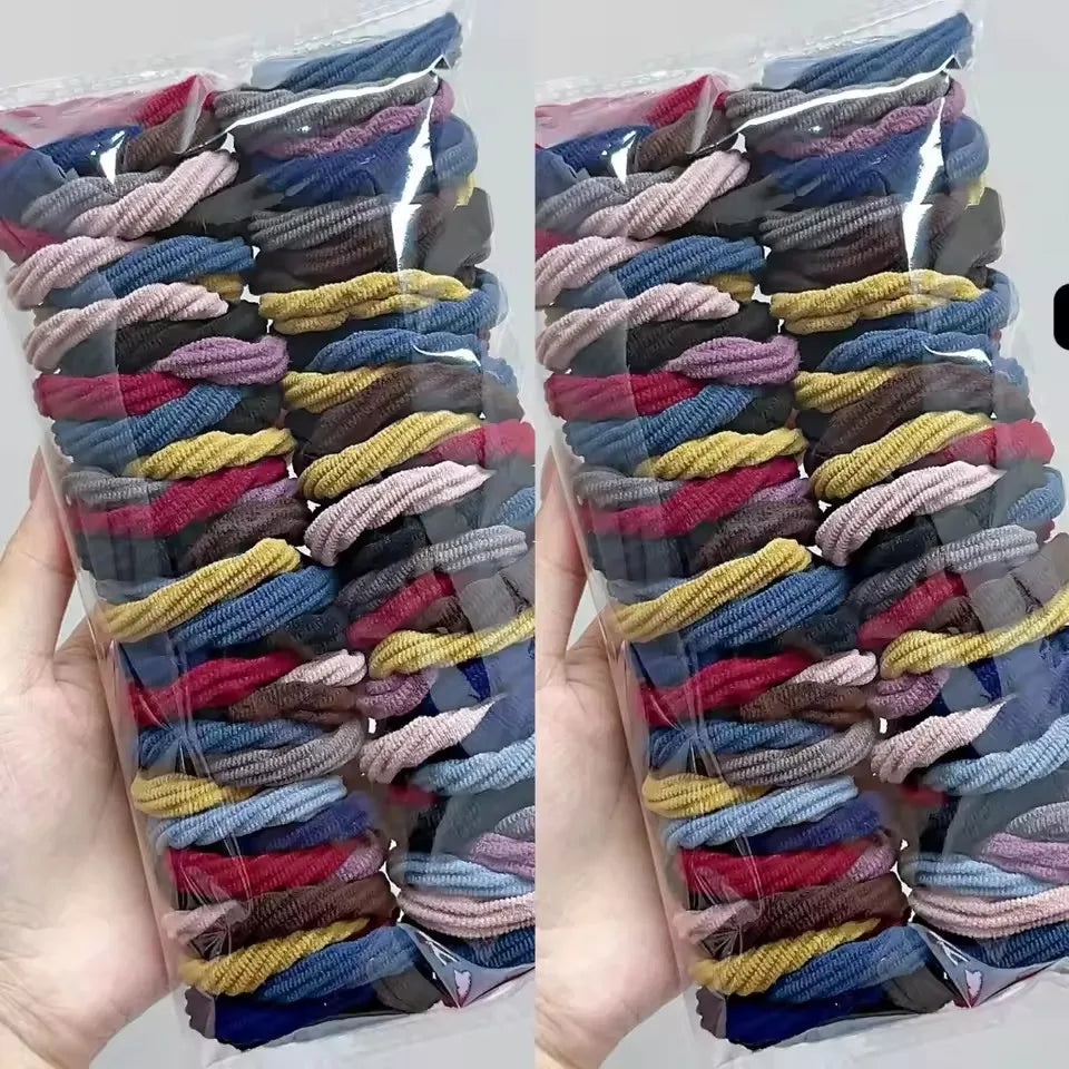 High Elastic Hair Ties – Rubber Ponytail Holders for Women