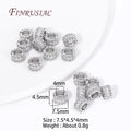 18K Gold Plated Zircon Round Spacer Beads – DIY Jewelry Making