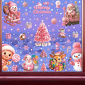 Waterproof PVC Christmas Window Stickers – Santa & Snowflake