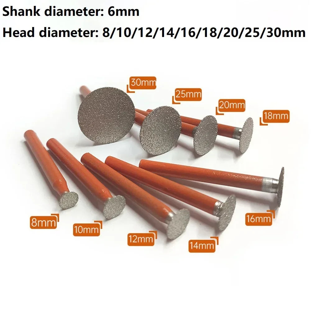 6mm Shank Carborundum Grinding Burr – Jade Stone Carving Bit