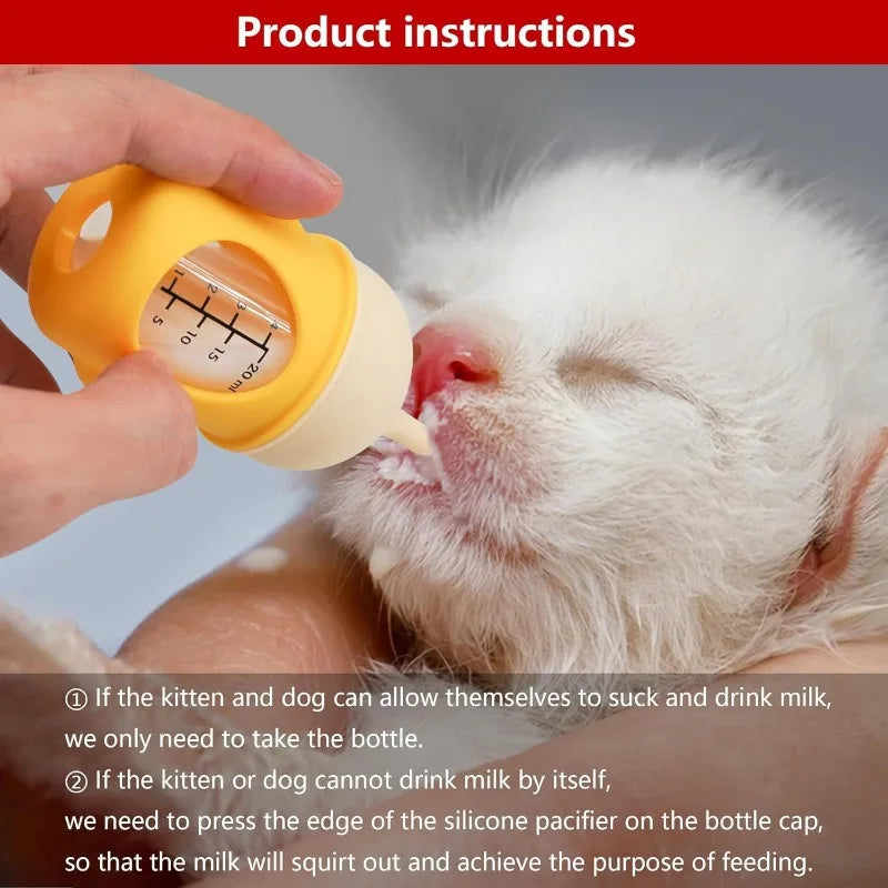 Silicone Pet Nursing Bottle with Anti-Choking Valve | Nixie
