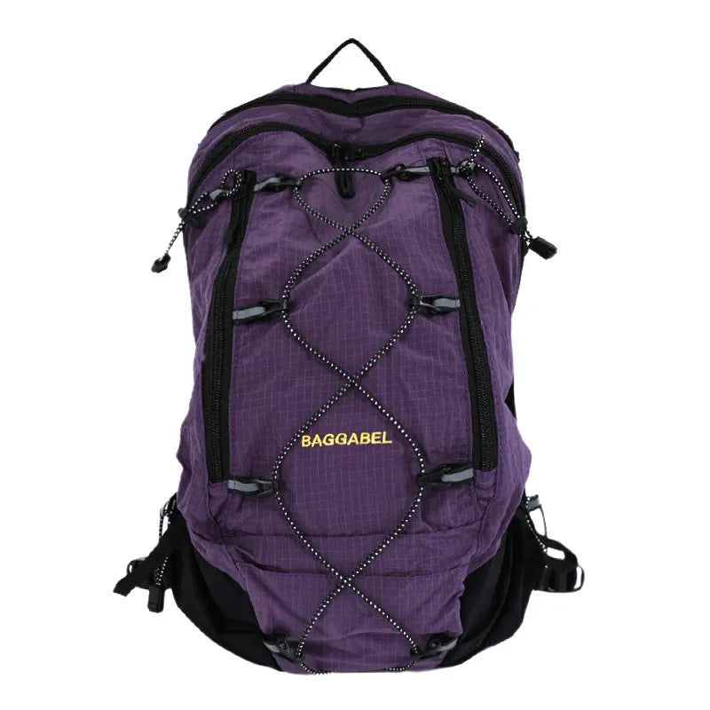 Nixie Color-Block Plaid Hiking Backpack – Unisex Travel Bag
