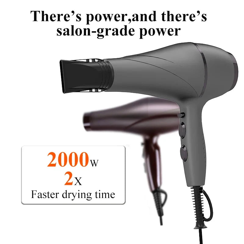 Professional Salon Hair Dryer 2200W Far-Infrared Anion Low Noise