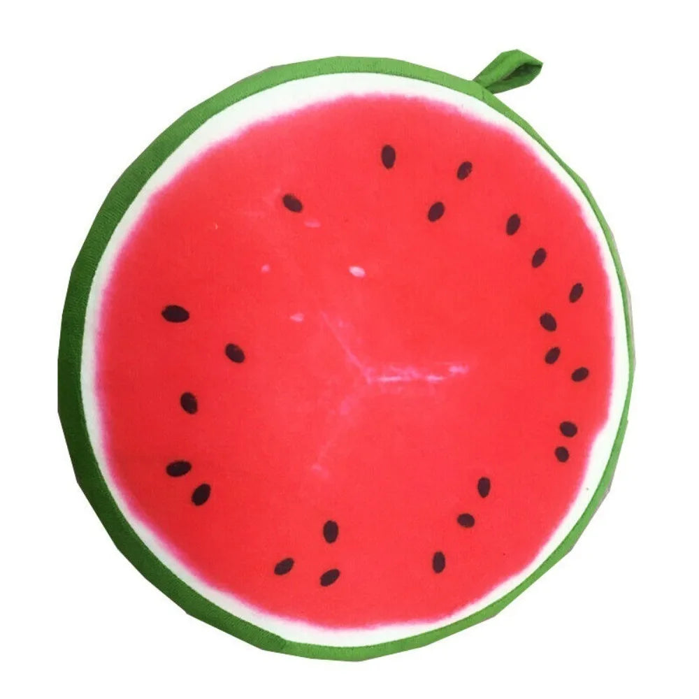 Round Fruit Slice Plush Pillow – Cute Sofa Seat Cushion Decor