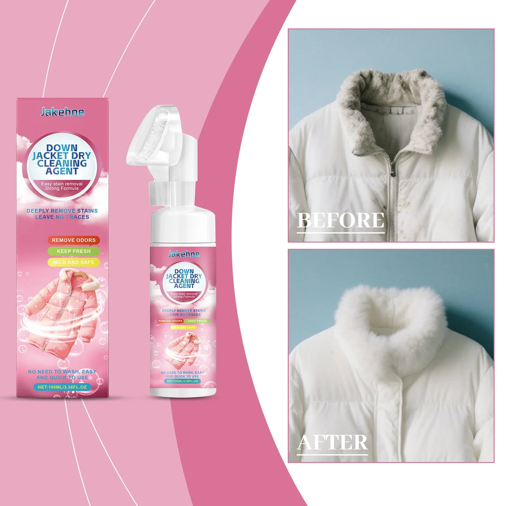 JAKEHOE Down Jacket Dry Cleaning Spray | Stain & Odor Remover