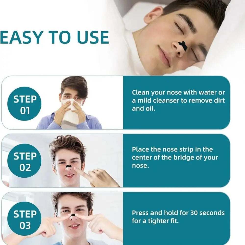Hypoallergenic Nasal Strips for Better Sleep | 10 or 30 Pcs