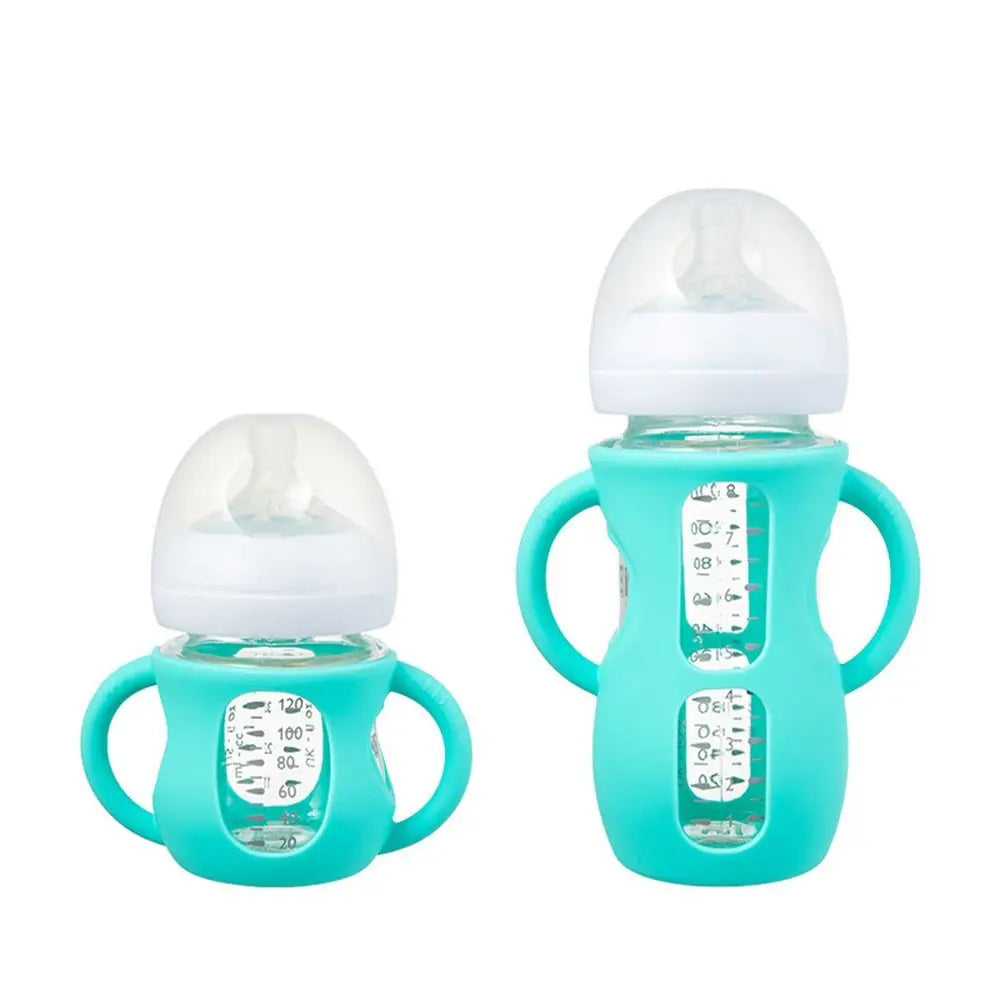Silicone Baby Bottle Sleeve with Handle | 120/240ml Easy Grip