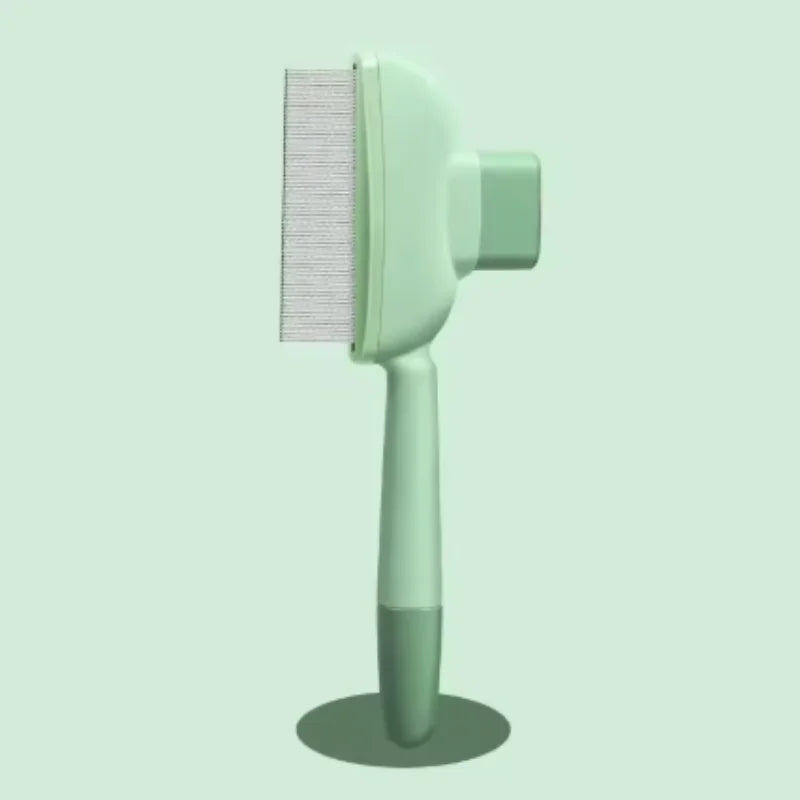 Self-Cleaning One-Button Pet Brush – Dog & Cat Grooming Comb