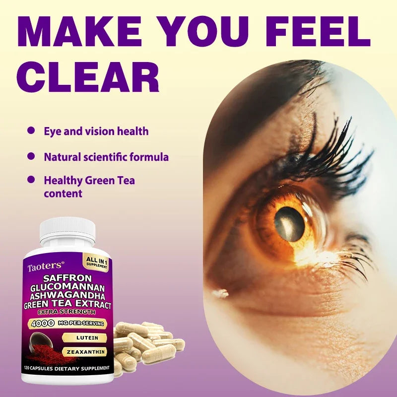 Saffron & Ashwagandha Supplement – Mood, Clarity & Cortisol