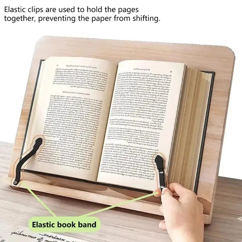 Wooden Laptop & Reading Stand | Non-Slip, Multi-Angle, Foldable